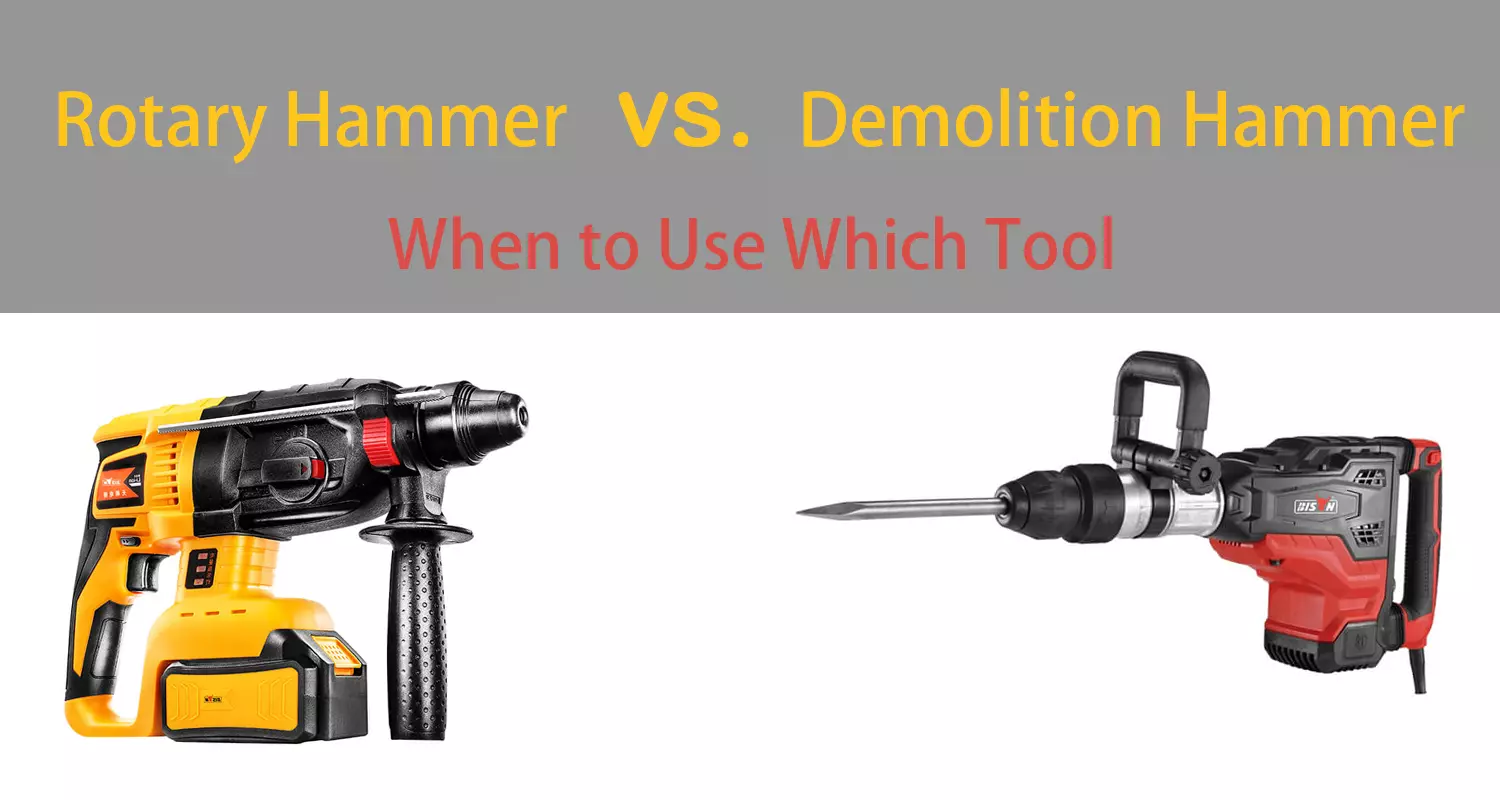 rotary hammer vs. demolition hammer when to use which tool BISON