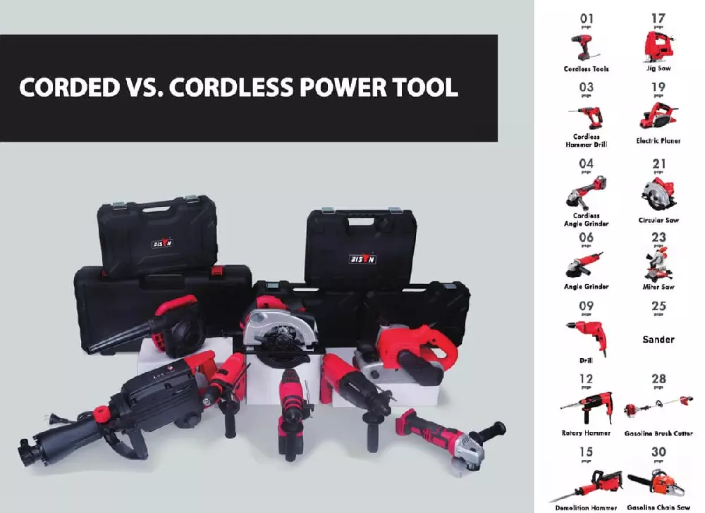 corded vs. cordless power tools