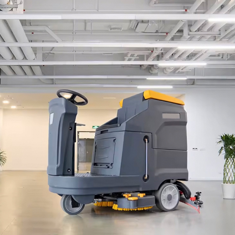 heavy-duty commercial floor scrubber