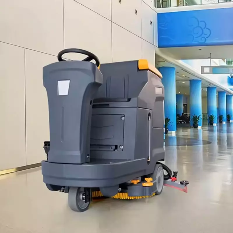 heavy-duty commercial floor scrubber