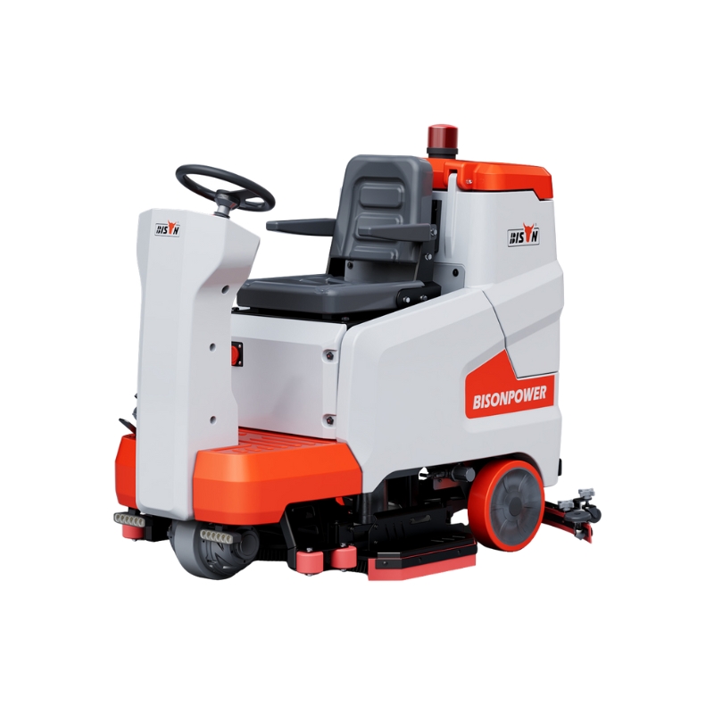 industrial battery powered scrubber machine