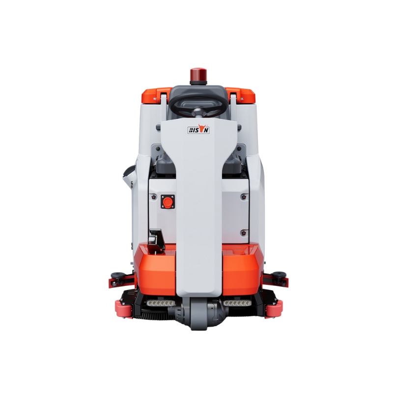 industrial battery powered scrubber machine