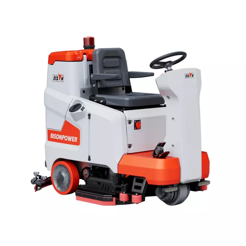 industrial battery powered scrubber machine