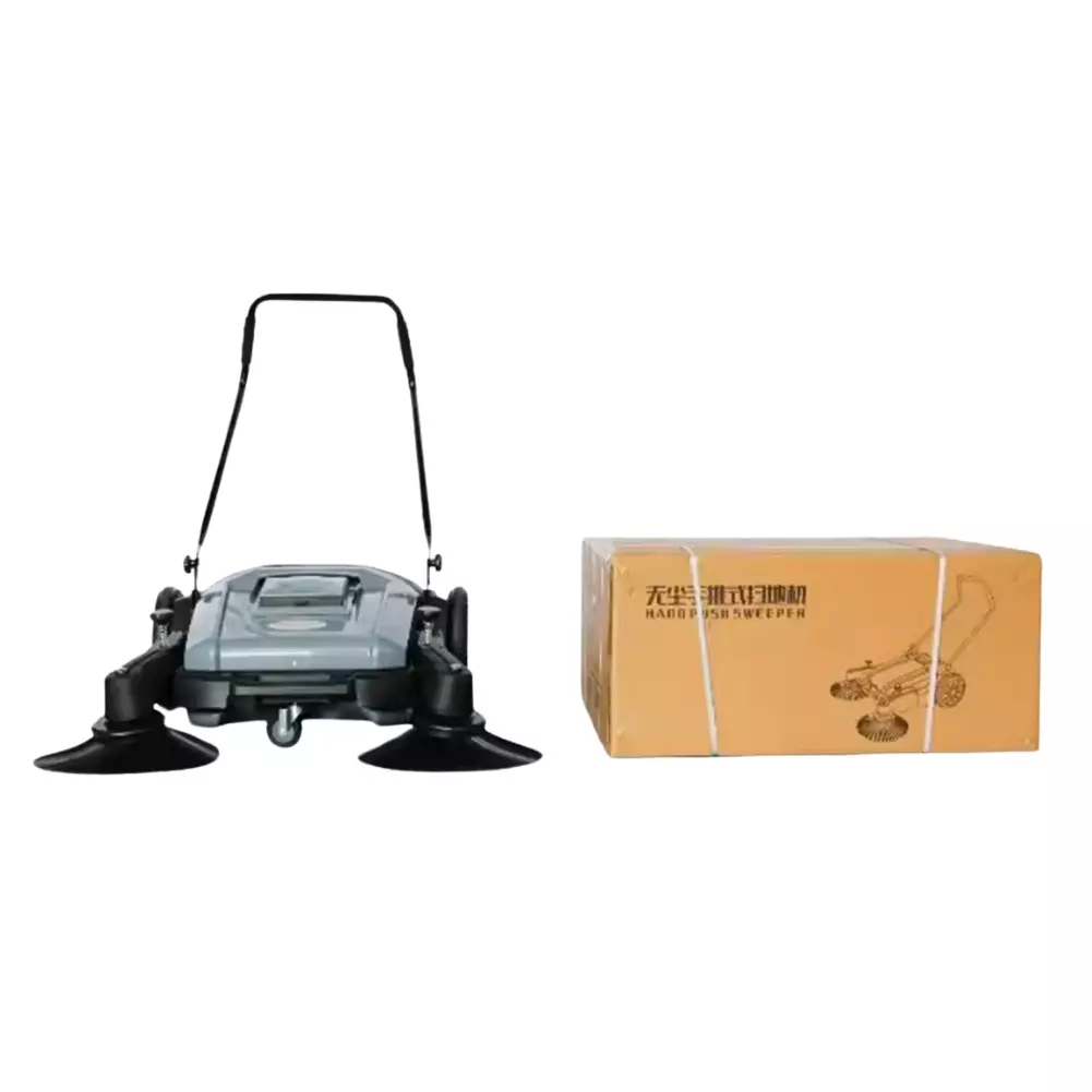 battery powered push floor sweeper